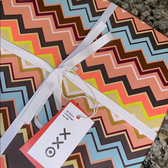 4pk Melamine Dinner Plate Set Color Zig Zag Print - Picture 6 of 6